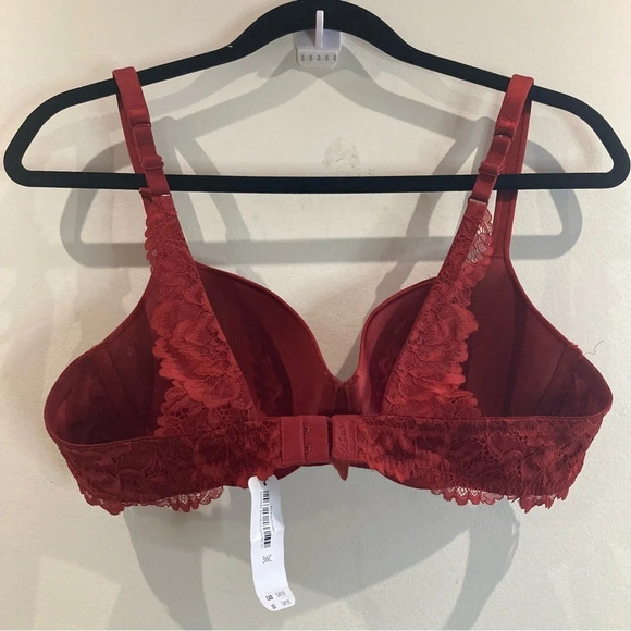 LA SENZA Sz 36C So Free Balconnet Lightly Padded Underwire Lace Straps Bra NEW - Picture 6 of 11